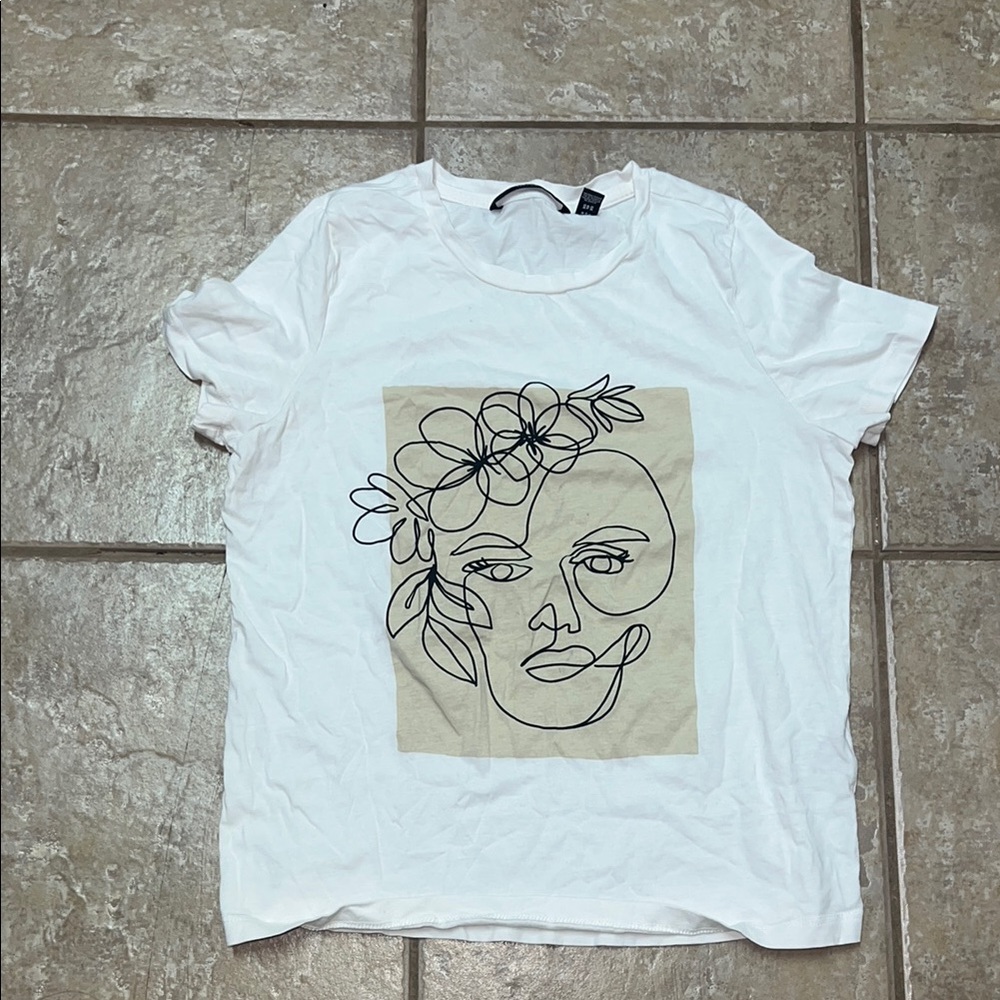 Vero Moda white graphic t-shirt